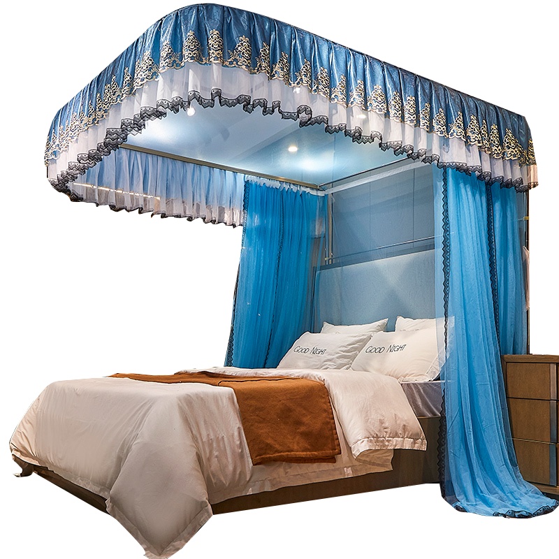 苏宁宜品 导轨蚊帐U型轨道家用宫廷公主风蚊帐支架固定A33