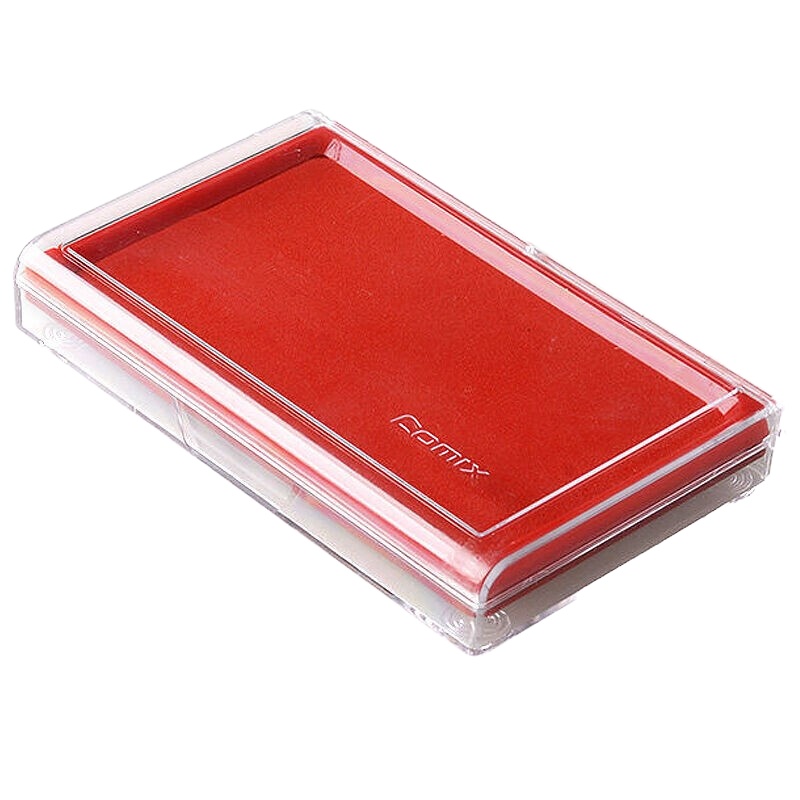 齐心 快干印台 B3720 大长方形 红色 一个装