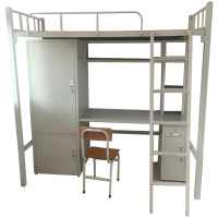 DXBG厂家直销学校公寓上床下桌组合床双人位连体组合床员工宿舍公寓床