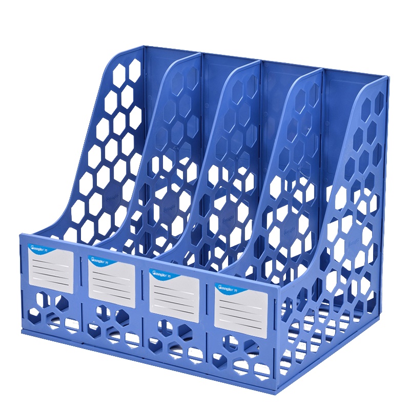 广博(GuangBo)WJK9399四联文件栏 文件框 资料框 桌面文件栏 文件架 资料架 文件座 书框 办公收纳用品