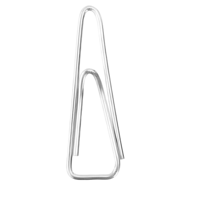 得力(deli)3#镀镍三角回形针 29mm金属 100枚/盒 10盒装 0051