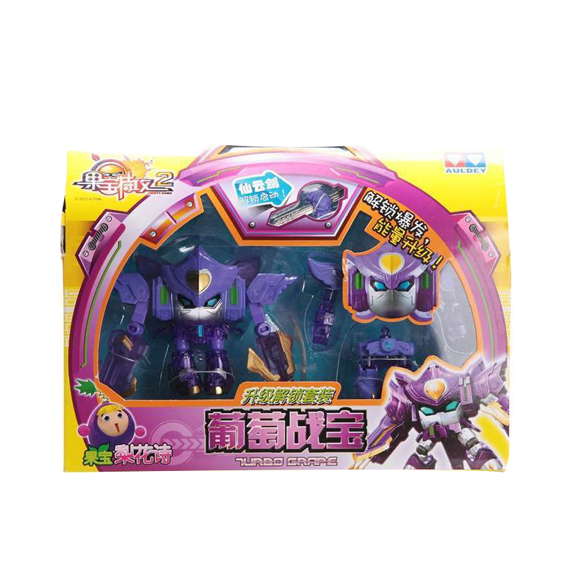 奥迪双钻果宝特攻3解锁升级套装机器人变形玩具果宝翼神战神儿童玩具 522326 解锁升级套装葡萄战宝