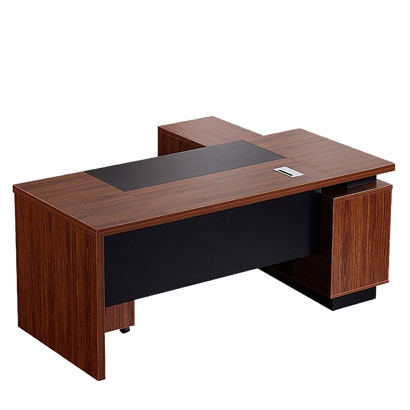 欧宝美老板桌总裁桌经理桌主管桌现代简约创意时尚板式大班台单人电脑桌办公桌组合