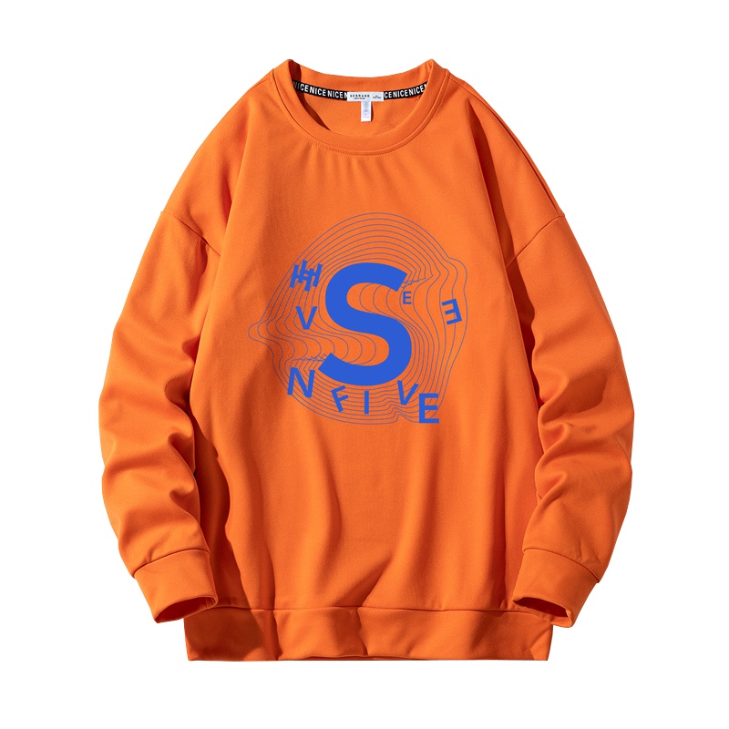 DEBRAND秋冬季新款长袖圆领印花打底衫上衣外套男士卫衣男装春秋