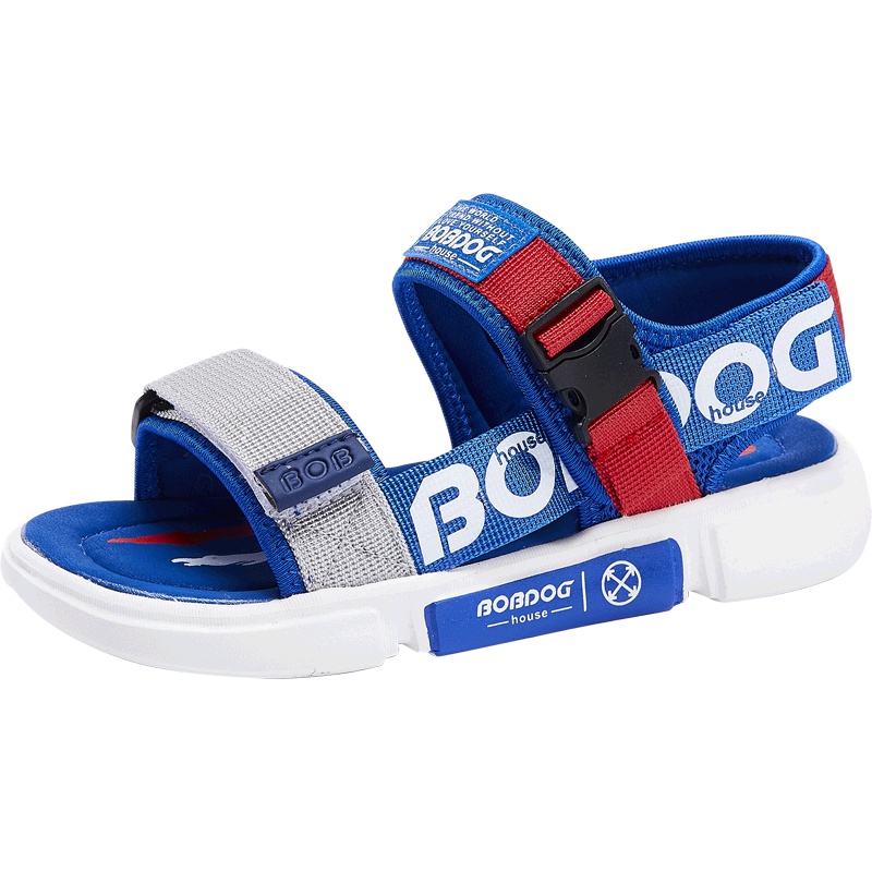 BOBDOG HOUSE巴布豆童鞋儿童凉鞋2019夏季男童女童时尚防滑小孩沙滩鞋M9233