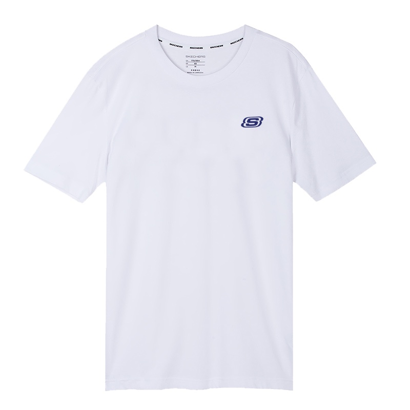 Skechers斯凯奇男装夏季新款短袖T恤衫 字母印花 SDAMS18B006-A14