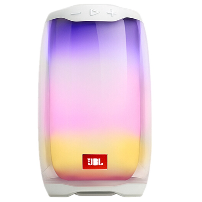 JBL PULSE4 音乐脉动四代 便携式蓝牙音箱 全面屏炫彩小音箱+低音炮 桌面音响 超长续航 防水设计
