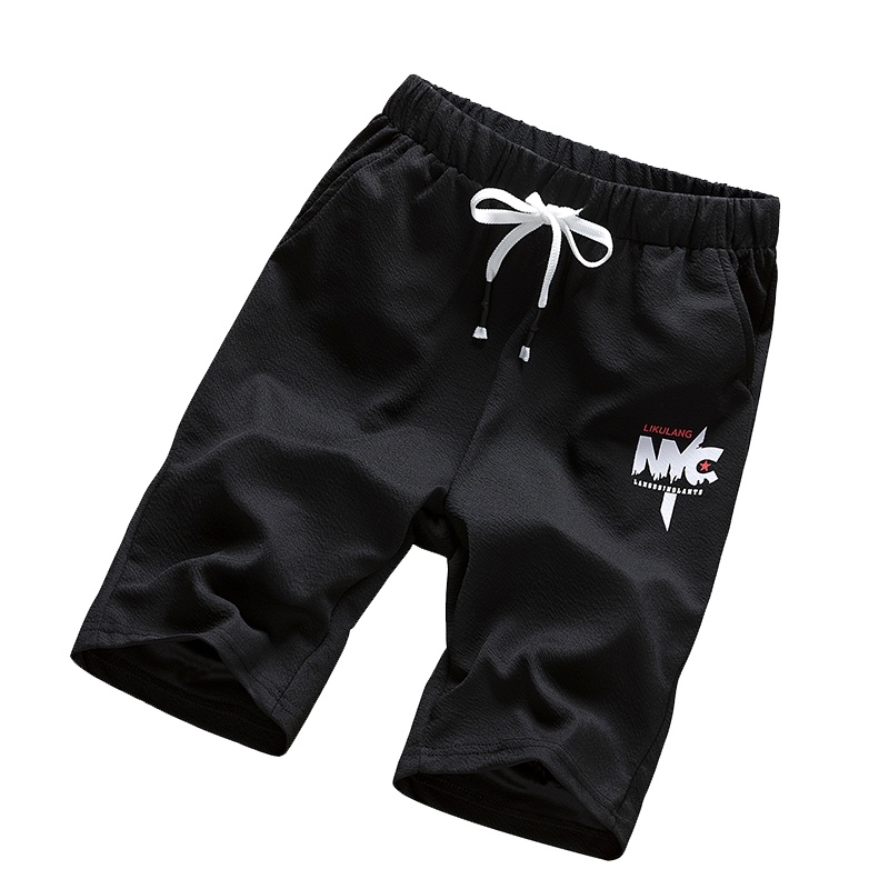 俞兆林(YUZHAOLIN)夏季短裤男潮牌ins休闲裤子男士大码沙滩中裤潮流印花