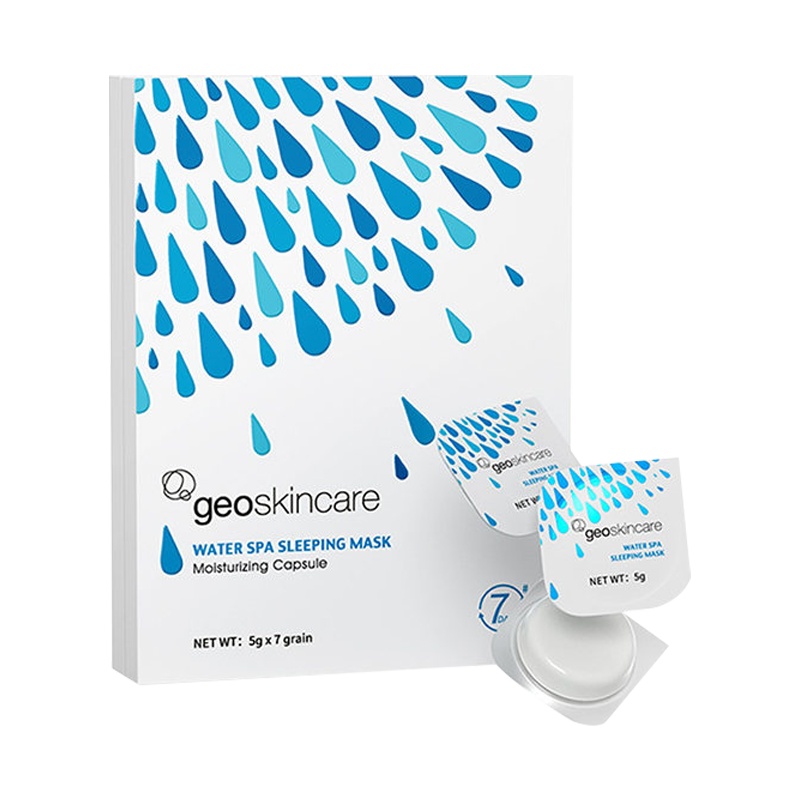 geoskincare纽西之谜 温泉补水睡眠面膜蓝咋弹7粒 爆水免洗冻膜免清洁补水保湿