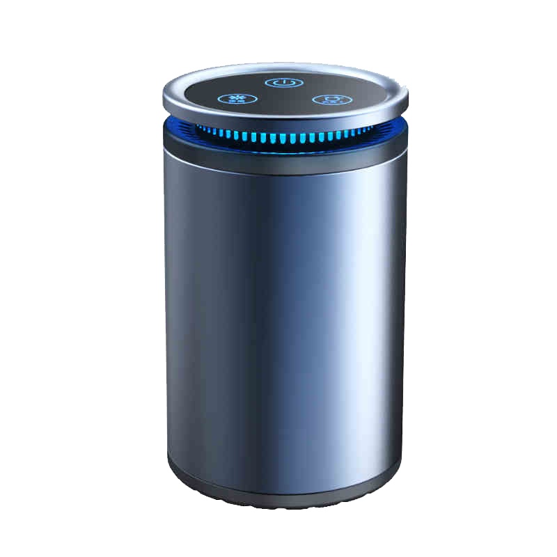 久量新款智能车载水杯香薰香水套装淡香可用 深邃蓝【赠充电线】 未来香膏【除醛祛味】