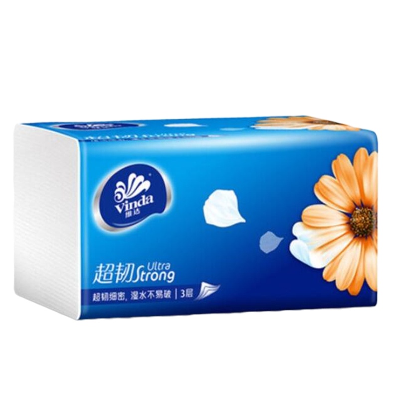 维达 面巾纸超韧三层抽纸150抽 V2219 1*16提 整箱48包