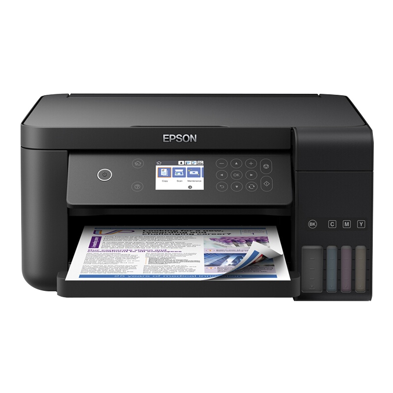 爱普生(EPSON)L6168 墨仓式精英款 彩色无线多功能一体机 打印 复印 扫描 wifi 有线 自动双面