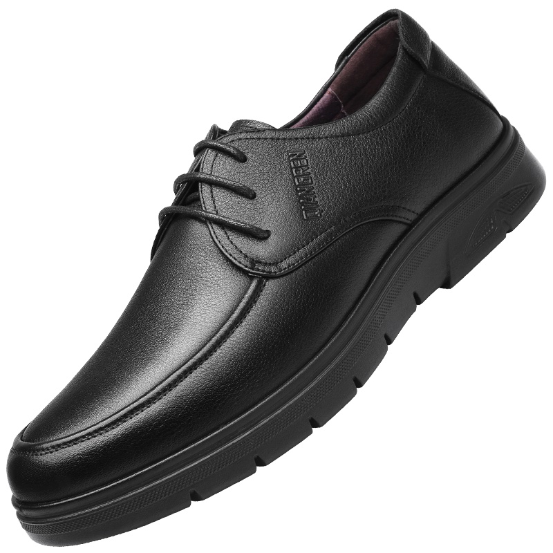 强人3515皮鞋男商务休闲舒适皮鞋时尚百搭软皮软底鞋子