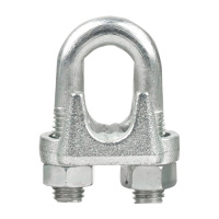 钢丝绳夹头 U形钢丝绳卡头 镀锌锁扣 防锈 M6[重型]
