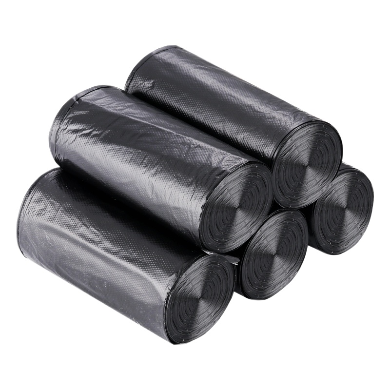 45*50cm垃圾袋 XTL434 加厚黑色环卫塑料垃圾袋（100只/卷） （卷）