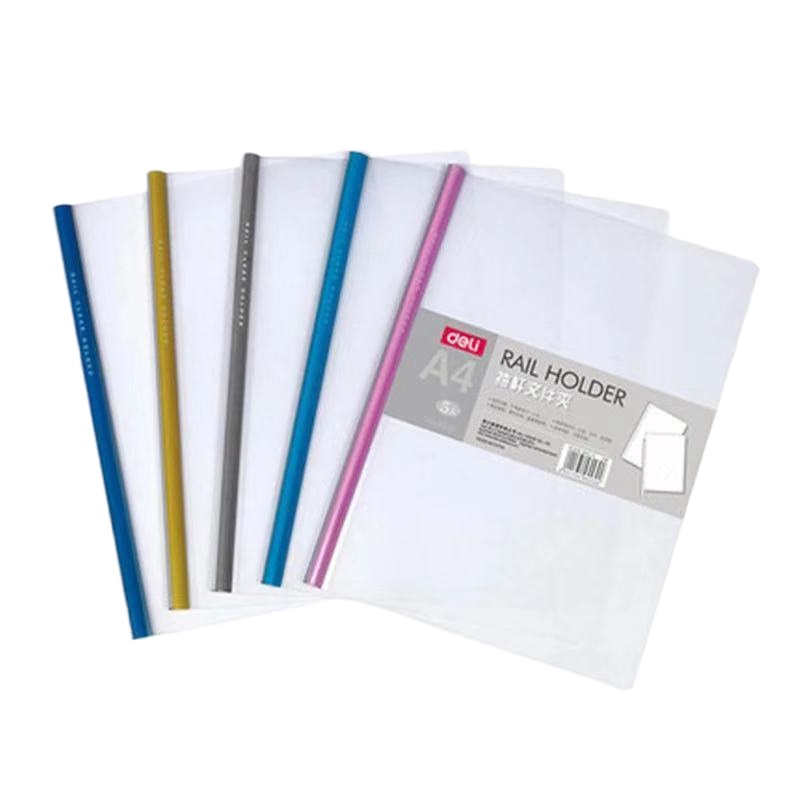 得力5534抽杆夹(白) 12个