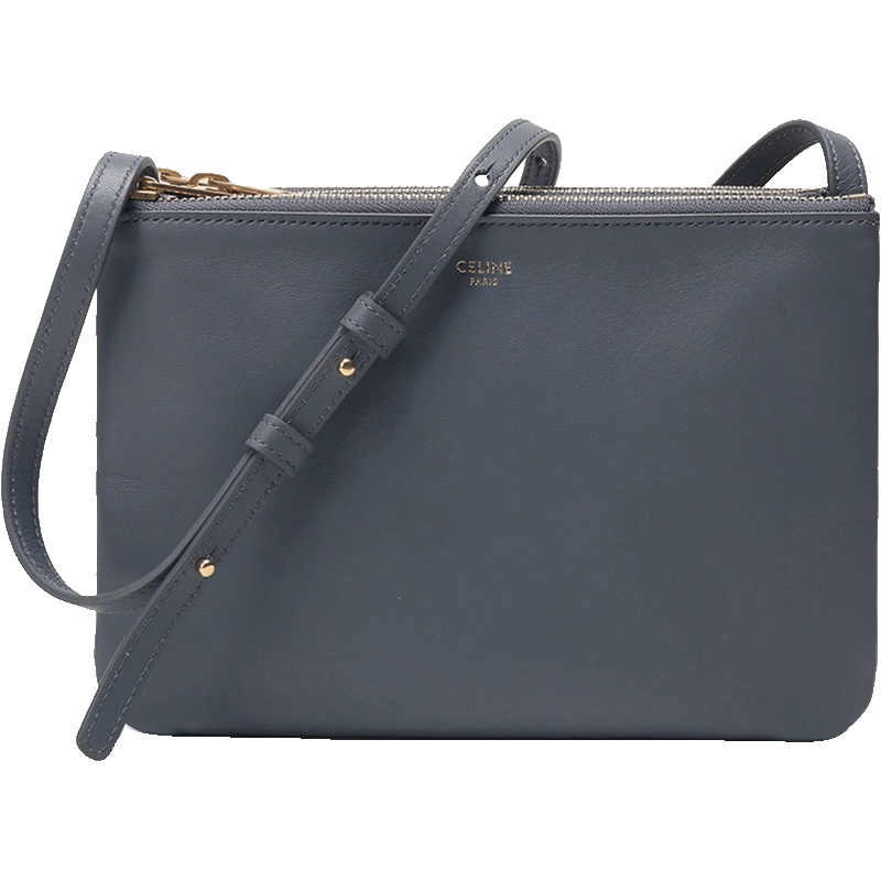 CELINE 赛琳/思琳 女士羊皮TRIO单肩斜挎包 187603BEB