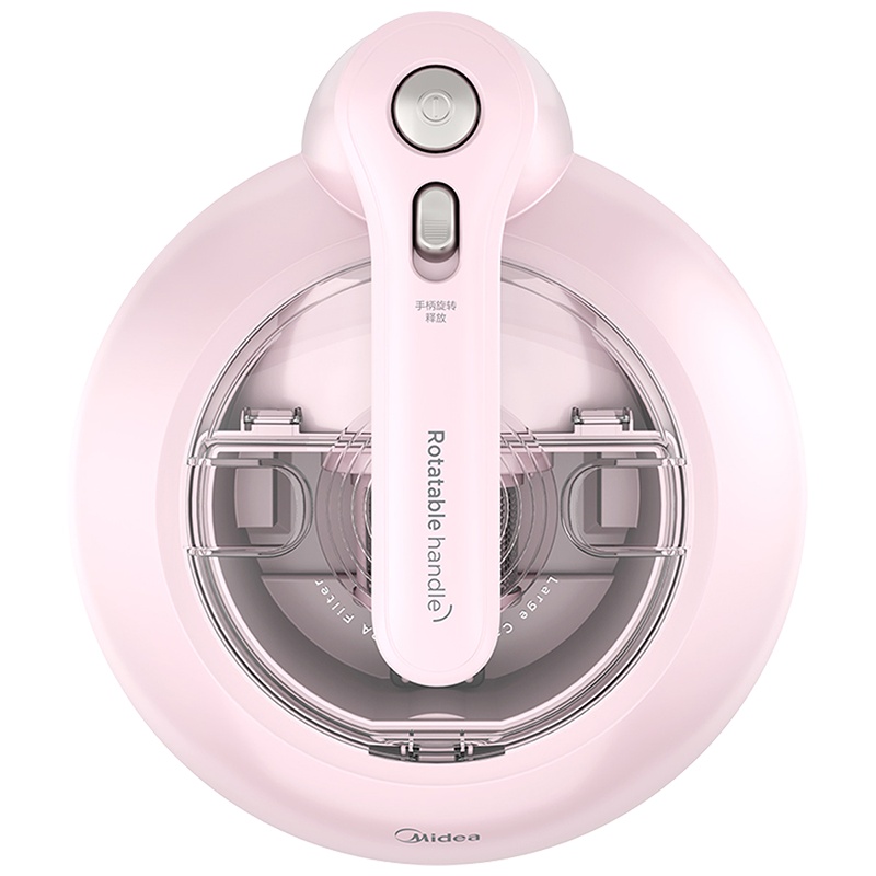 美的（Midea）除螨仪有线手持床上家用吸尘器 冰莹粉 紫外线杀菌除螨MT3 1