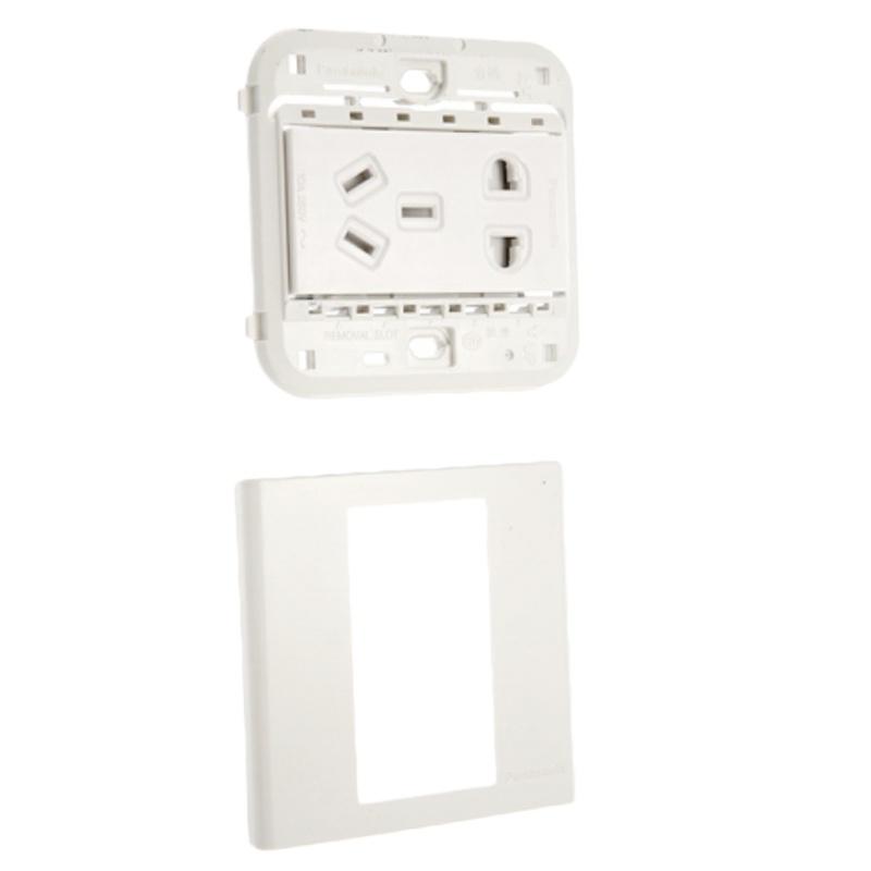 松下宏彩五孔面板 10A WF122 1个