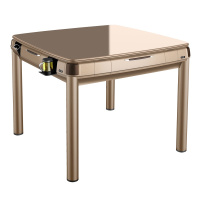 全自动麻将机 欧佰私(名世)系列餐桌款 S650咖啡金 全自动静音机 带USB手机充电 静音台面布