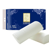 清风B00AAH 舒柔纯品无芯卷筒卫生纸1400g 10卷/提 6提/箱