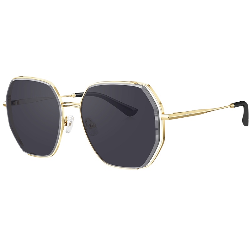 BOLON暴龙眼镜2021偏光女士墨镜金属框个性太阳眼镜BL7128