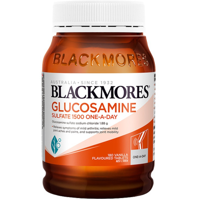 BLACKMORES澳佳宝氨糖维骨力关节灵片剂 180粒 1瓶装 1500mg软骨素氨基酸 关节疼痛 澳洲进口