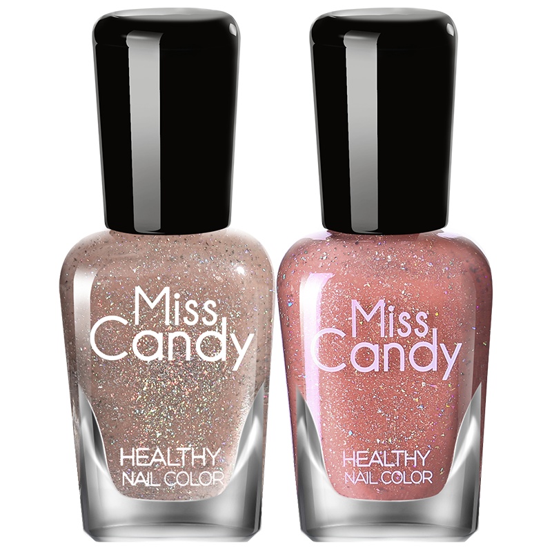 Miss Candy健康甲油可撕拉持久指甲油2瓶套装 花楹斐然SC009 7ml*2