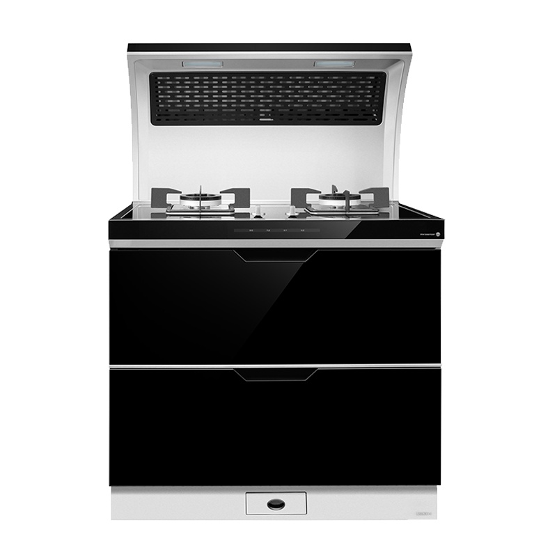 火星人(marssenger)Q2B/X集成灶 侧吸下排油烟机燃气灶消毒柜家用一体灶 液化气