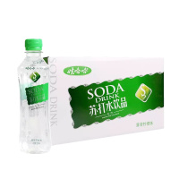 娃哈哈无汽苏打水饮品350ml薄荷柠檬味(1*12) 整箱装天然碱性苏打水