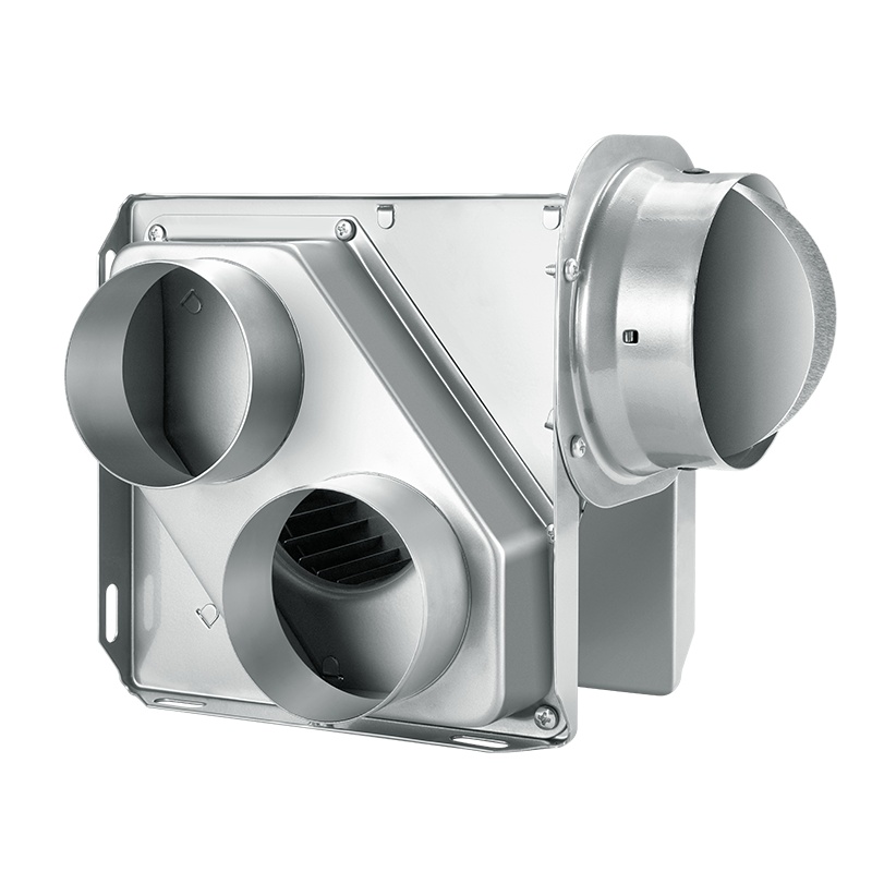 艾美特DPT10-15CS工业金属管道四寸风机强力排换气扇静音酒店办公司抽换风机排风