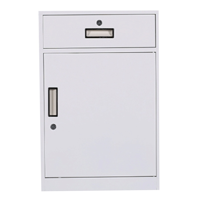 花辰 HC02130铁制床头柜500*500*600mm灰白色