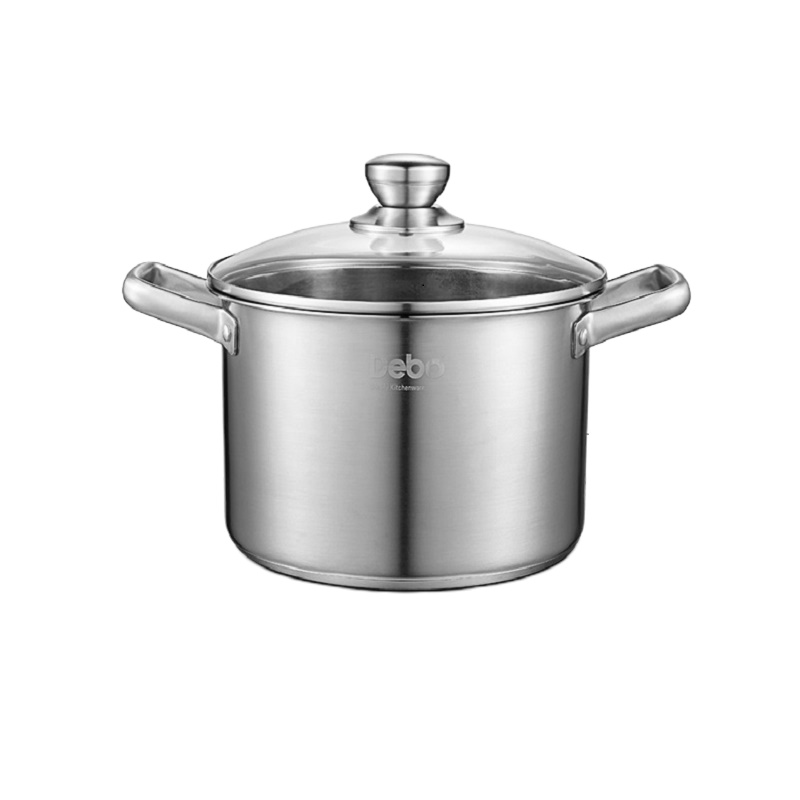 德铂(Debo)福特汤锅304不锈钢加厚三层复合底24cm DEP-605 单个装