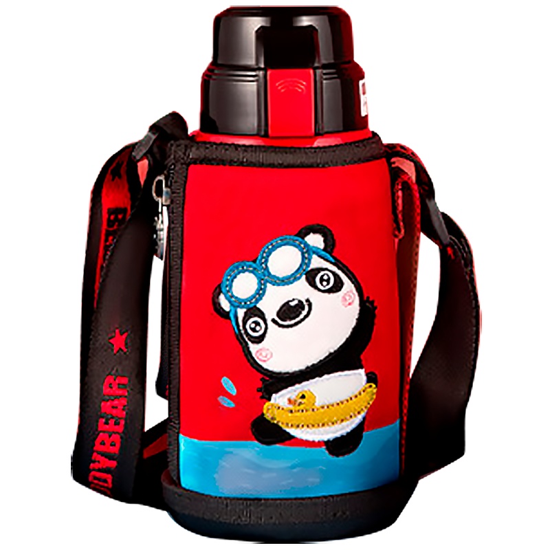 杯具熊儿童保温杯踏浪熊猫