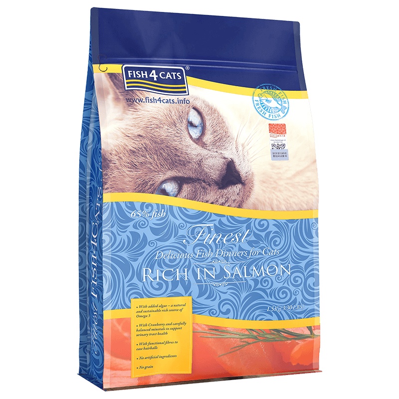 海洋之星三文鱼猫粮1.5kg小猫幼猫成猫鱼肉猫食天然无谷猫咪主粮