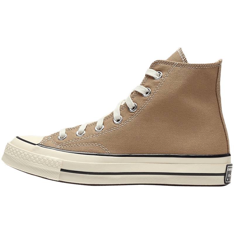 CONVERSE匡威男鞋女鞋1970s三星标复古卡其色高帮运动鞋168504C