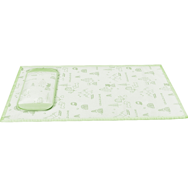 爱音(Aing) 婴儿床凉席宝宝凉席凉枕套装幼儿园儿童夏季冰丝席子枕头