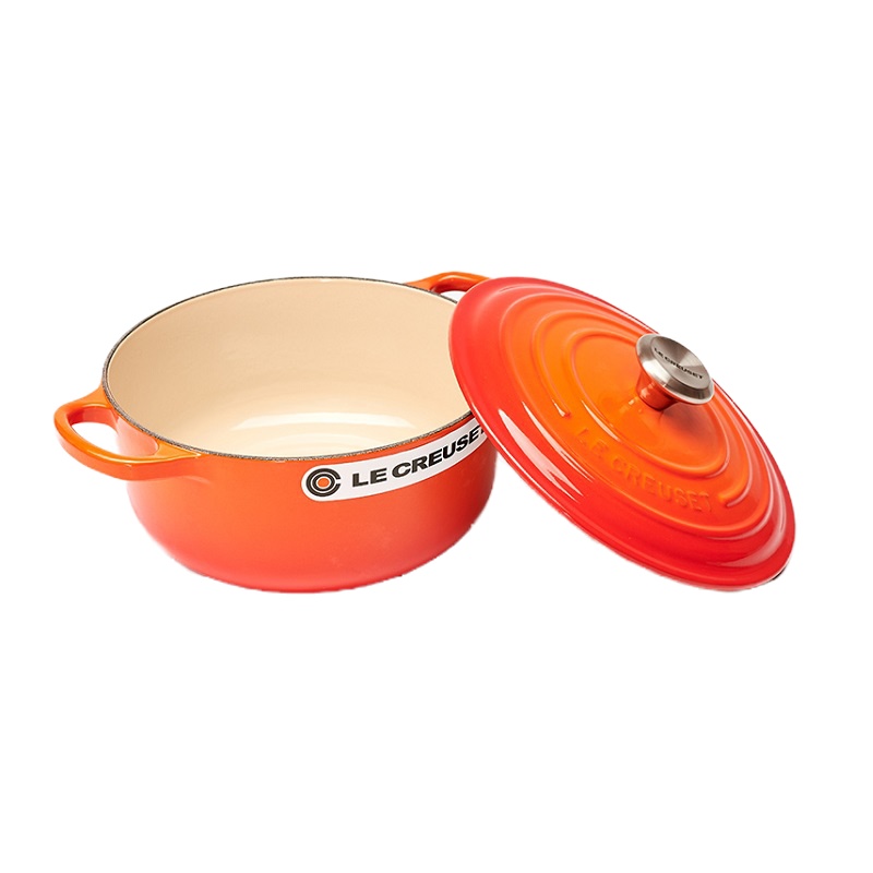 法国Le Creuset 酷彩 纯铸铁圆形汤锅24cm