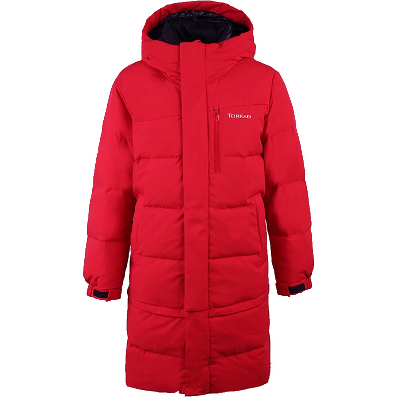 探路者（TOREAD）童装户外女童长款外套蓬松保暖休闲羽绒服QADG94163