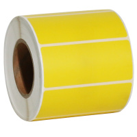 彩色热敏打印纸热敏标签贴纸 100*70*500张/卷(深红湖蓝草绿柠檬黄咖啡色)5色可选,颜色备注