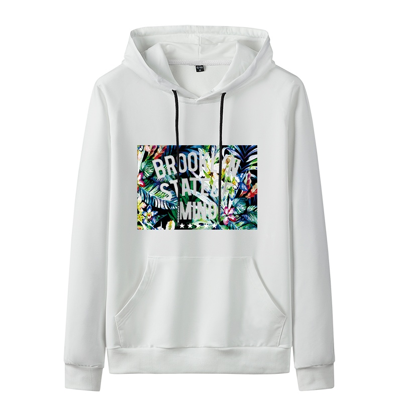 俞兆林(YUZHAOLIN)春秋潮流宽松连帽卫衣男学生时尚印花套头衫休闲百搭上衣