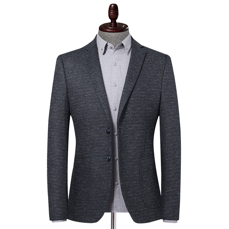 雅鹿男士西装2019秋冬新品男士休闲西服修身外套便西西装