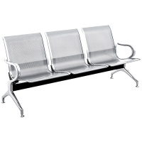 鑫虎威 办公家具钢制连排椅银行医院候诊椅公共排椅机场椅商场休息椅等候椅休闲四人位