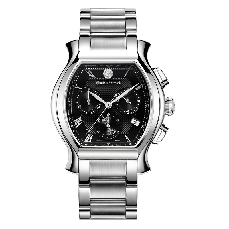 艾米龙(Emile Chouriet)手表当代奢华系列精钢表带石英男表50.1138.G.6.8.55.6
