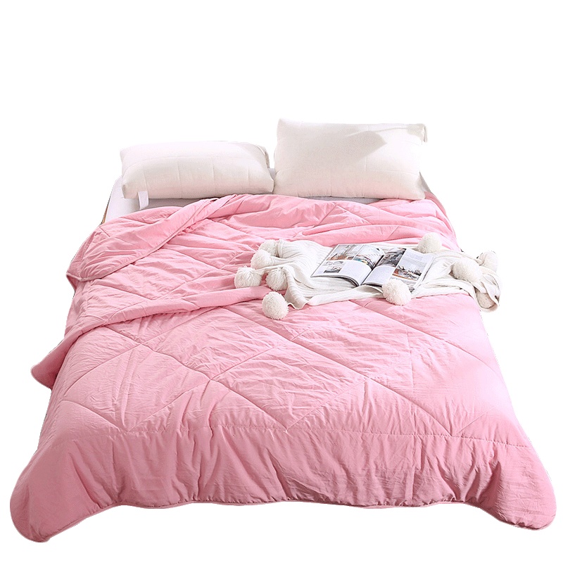 北极绒(Bejirog)家纺 简约纯色羽丝绒夏被空调被春秋夏凉被水洗薄被子单人双人1.5/1.8m床学生被芯