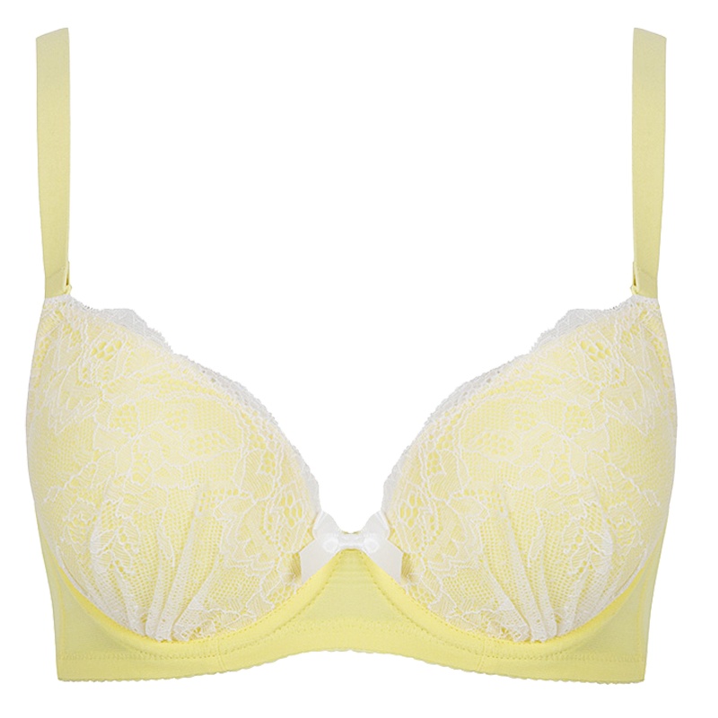 古今3/4罩杯糖果色拼棉杯薄款有钢圈聚拢文胸女士胸罩 0H8011