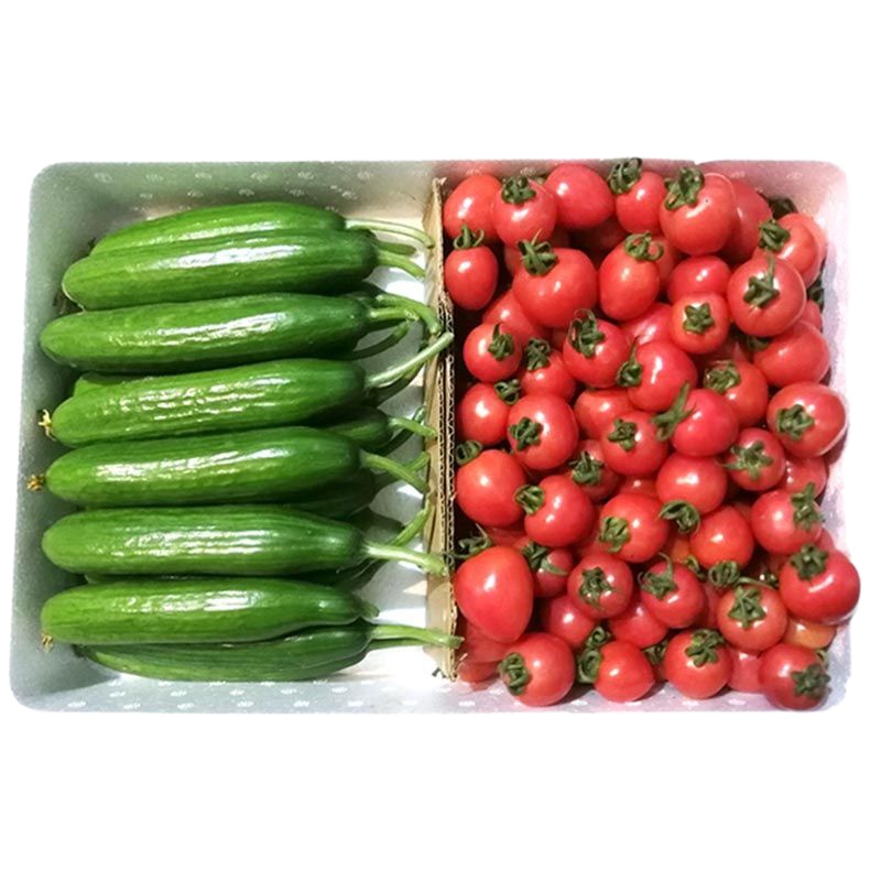圣女果小黄瓜小番茄新鲜蔬菜樱桃小西红柿水果黄瓜 小柿子 [圣女果水果黄瓜组合]5斤