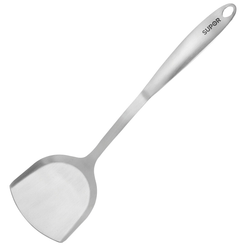 苏泊尔(SUPOR) 典雅系列不锈钢中式铲锅铲铲勺 隔热长柄 KT01B1