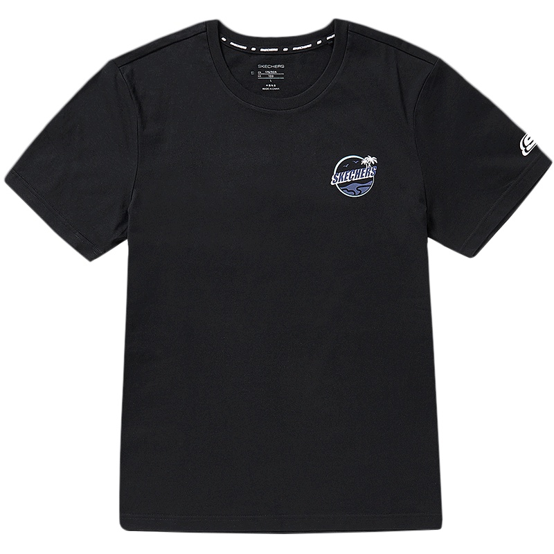 Skechers斯凯奇男子夏季夏日风情印花圆领短袖T恤SMLC219M024