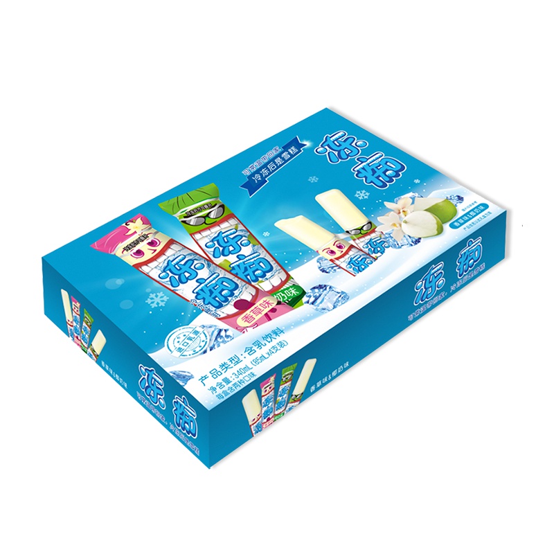 旺旺 冻痴冰品(香草+椰奶口味)85ml*4